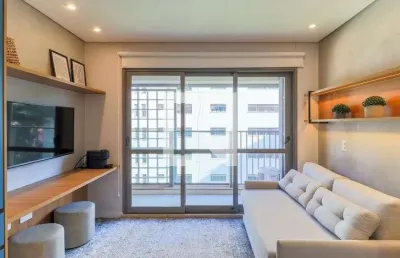 Kitnet / stúdio para aluguel - brooklin, 1 quarto,  25 m² - são paulo