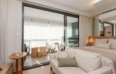 Kitnet / stúdio para aluguel - brooklin, 1 quarto,  30 m² - são paulo