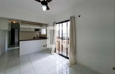 Apartamento para aluguel - guilhermina, 1 quarto,  44 m² - praia grande