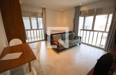 Apartamento para aluguel - canto do forte, 1 quarto,  46 m² - praia grande