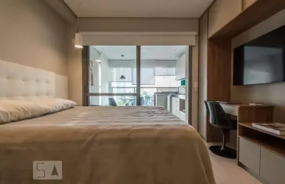 Kitnet / stúdio para aluguel - brooklin, 1 quarto,  29 m² - são paulo
