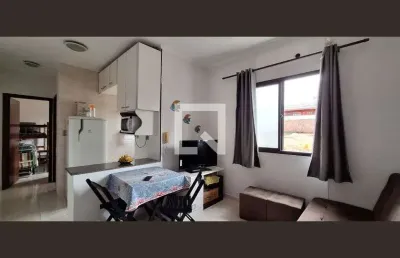 Apartamento para aluguel - aviação, 1 quarto,  46 m² - praia grande