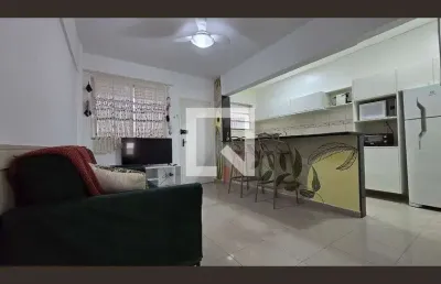 Apartamento para aluguel - gonzaga , 1 quarto,  40 m² - santos