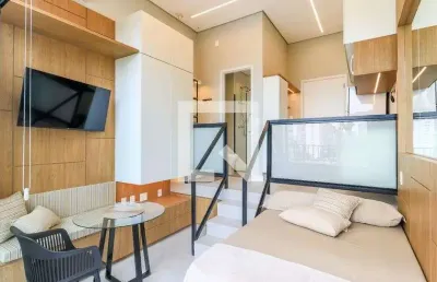 Kitnet / stúdio para aluguel - brooklin, 1 quarto,  28 m² - são paulo