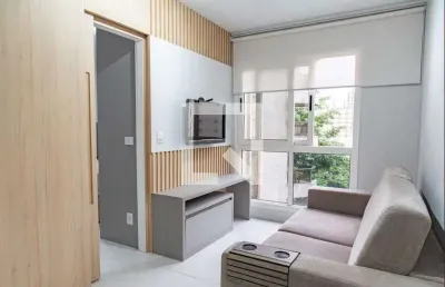 Apartamento para aluguel - moema, 1 quarto,  30 m² - são paulo