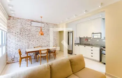 Apartamento para aluguel - gonzaga , 1 quarto,  50 m² - santos