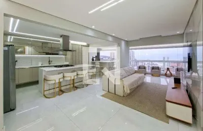 Apartamento para aluguel - guilhermina, 3 quartos,  151 m² - praia grande