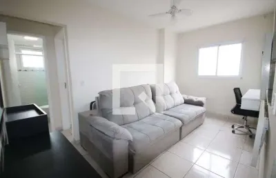 Apartamento para aluguel - vila tupi, 1 quarto,  45 m² - praia grande