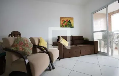 Apartamento para aluguel - cidade ocian, 1 quarto,  57 m² - praia grande