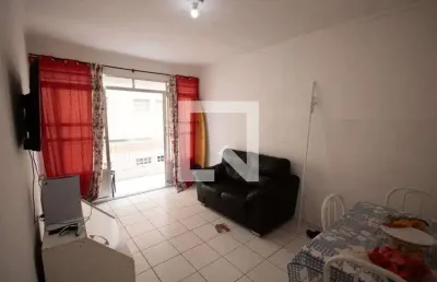 Apartamento para aluguel - vila caiçara, 1 quarto,  45 m² - praia grande