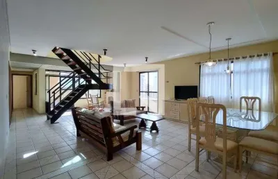 Cobertura para aluguel - vila caiçara, 4 quartos,  245 m² - praia grande