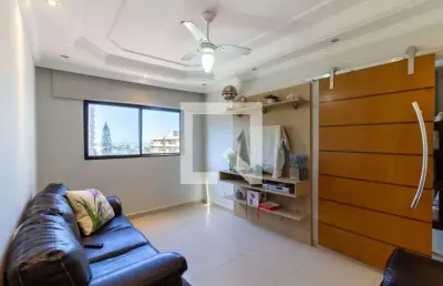Apartamento para aluguel - vila caiçara, 1 quarto,  44 m² - praia grande