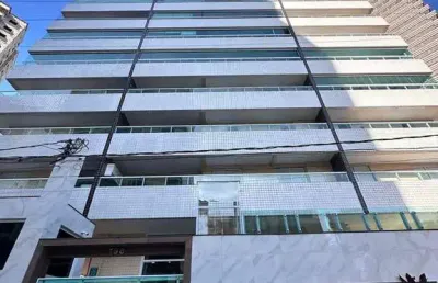 Apartamento no caiçara, praia grande, 2 quartos, 1 suíte, churrasqueira, 78m²