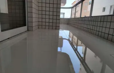 Apartamento no canto do forte em praia grande, 2 quartos, 1 suíte, 73m²