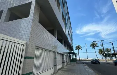 Apartamento na ocian, 2 dorm vista para o mar, portaria fechada, 1 vaga, 66m²