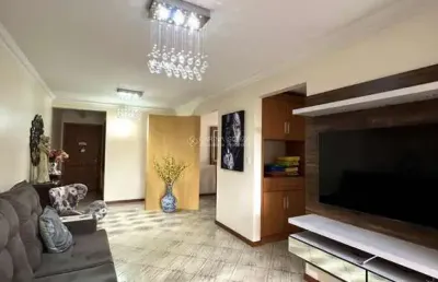 Apartamento 2 dormitórios no bairro rio branco em novo hamburgo, 1 súite, 2 vagas cobertas, semimobiliado, elevador, churrasqueira.