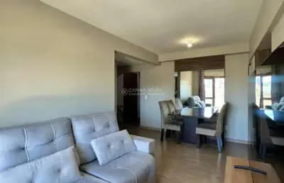 Apartamento em novo hamburgo - no bairro ideal - 65m² - sacada com churrasqueira, 1 suíte, semimobiliado, 1 vaga, edificio goitacaz.