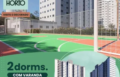 Apartamento para venda em sorocaba, caguassu, 2 dormitórios, 1 banheiro, 1 vaga