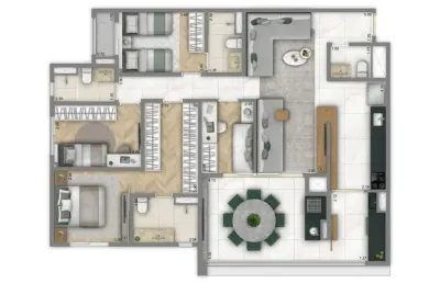 Apartamento com 4 quartos à venda na Saúde, São Paulo 