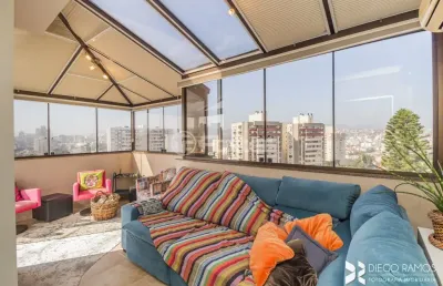 Cobertura 3 dorms à venda rua faria santos, petrópolis - porto alegre