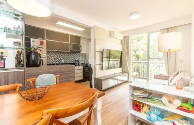 Lindo apartamento semi-mobiliado, 2 dorms à venda , morro santana - porto alegre