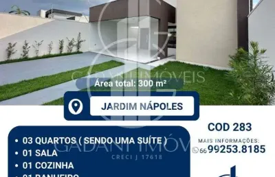Casa com 3 quartos à venda na Rua 2, 1, Jardim Nápoles, Sinop