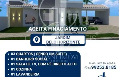 Casa com 3 quartos à venda na Rua Uberlândia, 18, Jardim Belo Horizonte, Sinop