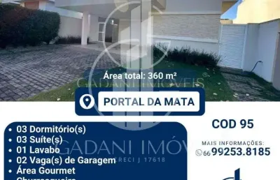 Casa com 3 quartos a venda no portal da mata em sinop