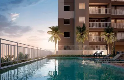 Apartamento a venda com 2/4 sendo uma suíte  em viv no rio vermelho