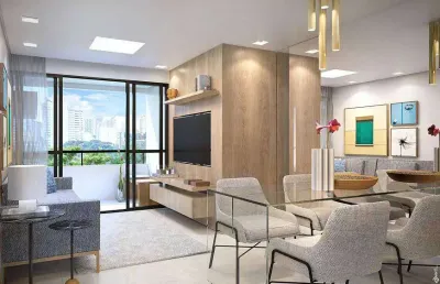 Apartamento a venda no villa vita residencial, com 2/4 com suíte e varanda em 53m² na vila laura