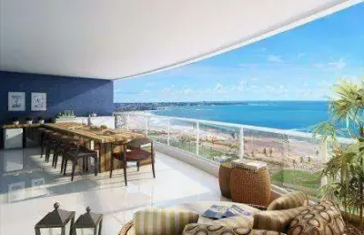 Apartamento a venda no hemisphere 360º com 4 suítes, 200 m², frente mar em pituaçu!