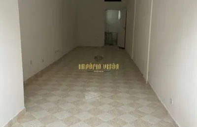 Salão comercial de 28m² com 1 banheiro para locação no jardim caiubi em itaquaquecetuba - sp