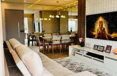 Apartamento com 3 dormitórios com sacada venda no residencial essence prime living com elevador no jardim marica - mogi das cruzes/sp