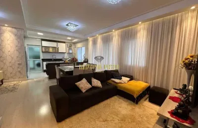 Apartamento mobiliado á venda com 3 dormitórios, sendo 3 suítes no edifício essenza no centro de suzano-sp