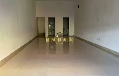 Salão comercial com 59m² com 2 banheiros para aluguel no centro de suzano - sp
