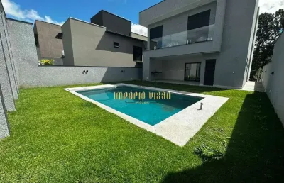 Sobrado à venda com 3 dormitórios, sendo 1 suíte com closet, piscina e área gourmet no residencial reserva granja anita - mogi das cruzes-sp