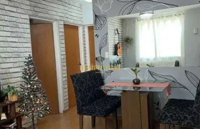 Apartamento à venda com 2 dormitórios planejados e 1 vaga de garagem no condomínio suécia - suzano-sp
