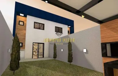 Sobrado à venda com 2 dormitórios, sendo 2 suíte e quintal amplo com área gourmet no bairro jardim casa branca - suzano-sp