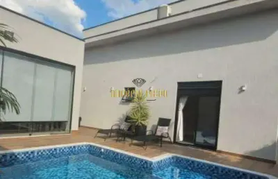 Casa de alto padrão á venda com 3 dormitórios, sendo 1 suíte com closet e piscina - condomínio aruã eco park lagos - mogi das cruzes - sp