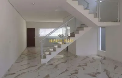 Sobrado novo à venda com 3 dormitórios, 1 suíte com closet no bairro jardim horto do ipê - itaquaquecetuba-sp