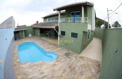 Sobrado com 4 dormitórios, sendo 2 suítes com piscina e churrasqueira - chácara faggion - suzano - sp