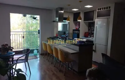 Apartamento à venda com 2 dormitórios, varanda gourmet, elevador e 1 vaga garagem coberta no bairro jardim casa branca - suzano-sp
