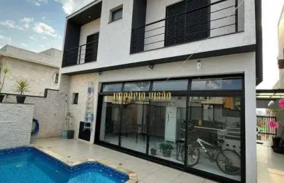 Sobrado de alto padrão com 3 dormitórios, sendo 1 suíte máster com banheira de hidromassagem á venda no condomínio mosaico essence -mogi das cruzes-sp