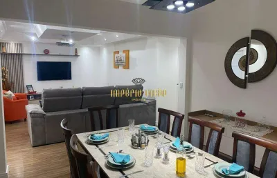 Casa grande à venda com 3 suítes, salão de festas e churrasqueira no bairro vila oceania - poá-sp.