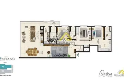 Apartamento 502 alto padrão no edifício positano no centro de guaratuba-pr