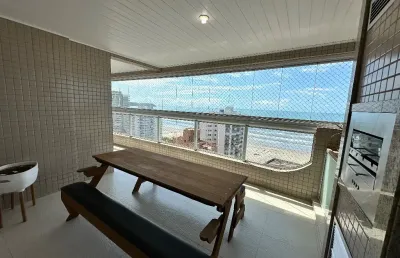 Apartamento 3 dorms 135 m² no bairro aviação, mobiliado e com lazer completo – alto padrão no aviação com vista mar