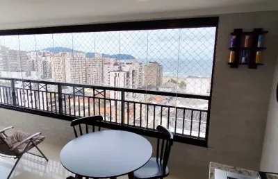 Apartamento alto padrão com vista mar 2 suítes, lavabo e lazer completo 85 m² – andar alto guilhermina