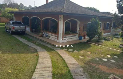 Chácara com 4 dormitórios à venda, 1960 m² por r$ 1.800.000,00 - jardim estância brasil - atibaia/sp