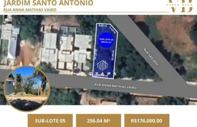 Terreno à venda, 256 m² por r$ 176.000,00 - jardim santo antônio - atibaia/sp