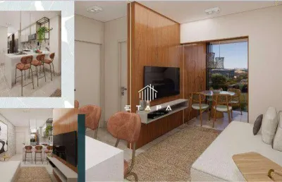 Apartamento com 1 dormitório à venda, 45 m² por r$ 449.584,52 - alvinópolis - atibaia/sp